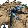 [Ennedi] Blue Feather Earrings